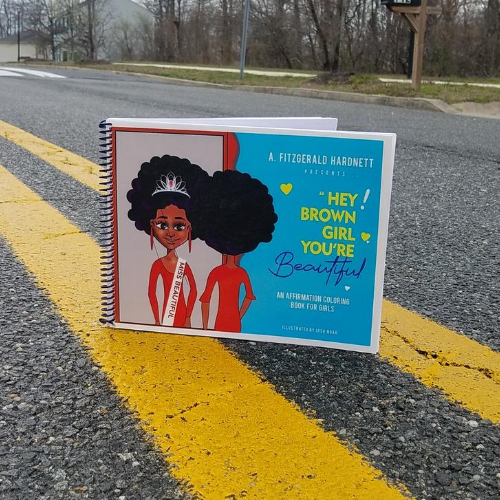 Hey Brown Girl You're Beautiful Affirmation Coloring Book