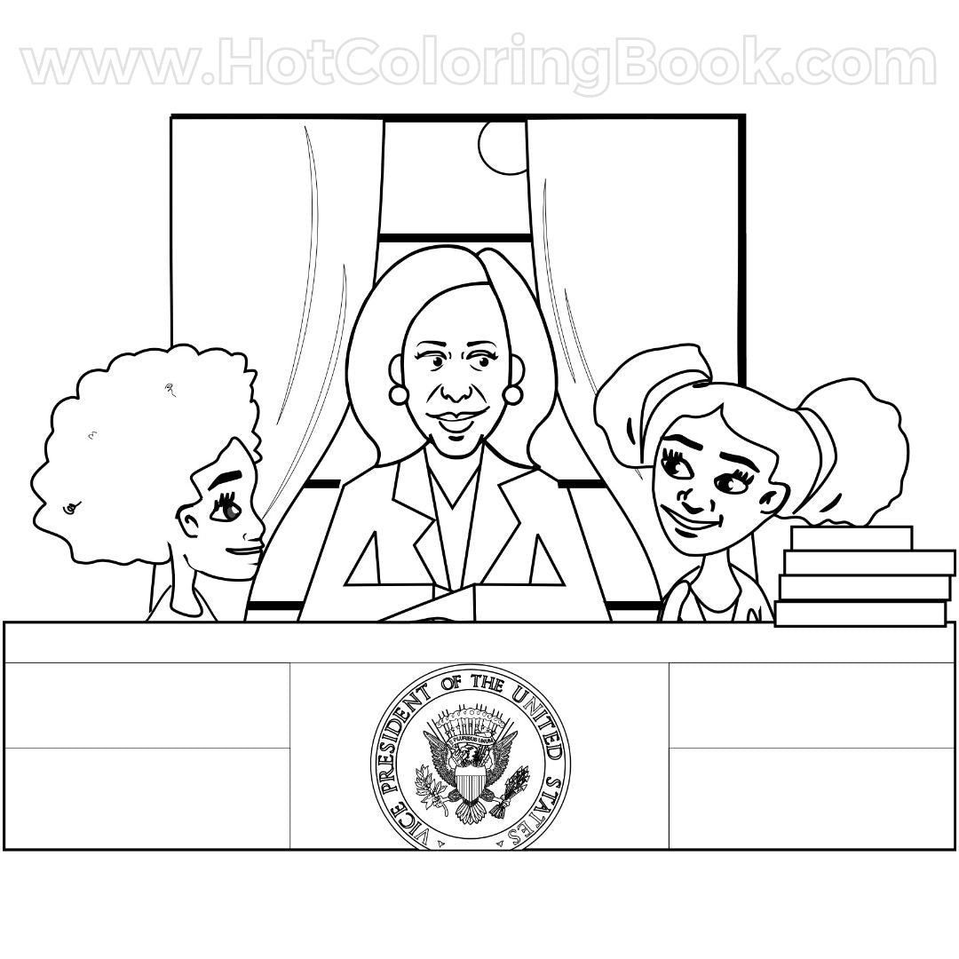 Hey Brown Girl You're Beautiful Affirmation Coloring Book
